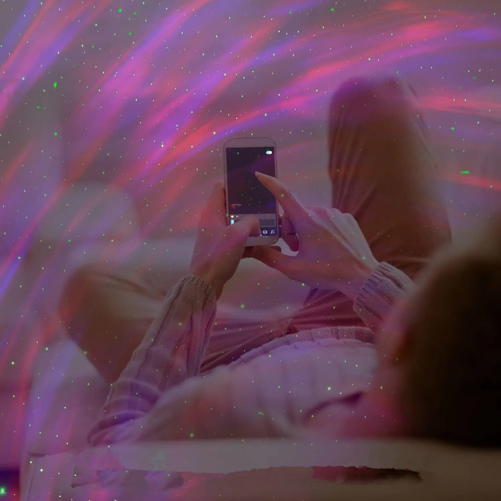 Galaxy Projector, Northern Lights Projection Lamp, Small Night Light with Timer and Remote Control for Bedroom and Living Room
