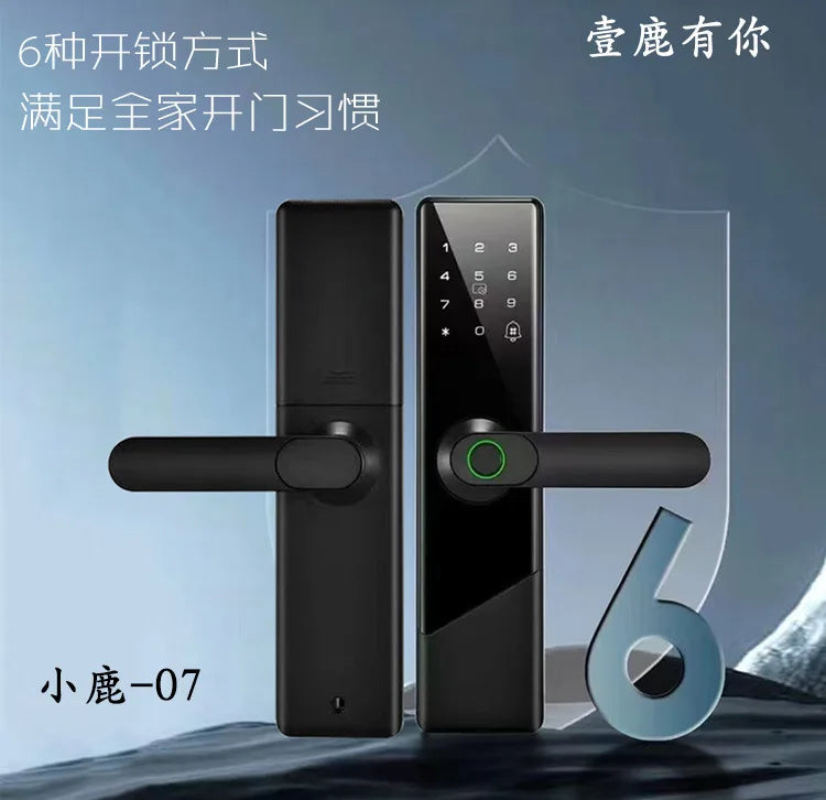 MOES Tuya ZigBee Smart Door Lock Indoor Password Fingerprint Remote Unlock Keycard Tamper Alarm Battery Powered Work With Alexa