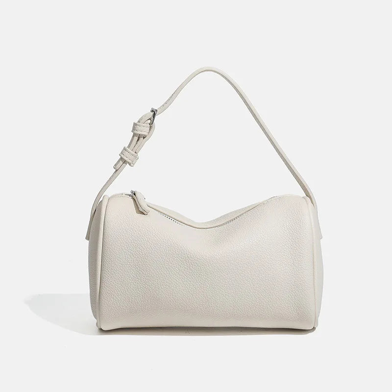 2026 New Women Lychee Pattern Small Pillow Bag Summer Fashion Boston Handbag Single Shoulder Crossbody Bag Small Bag Red Yellow