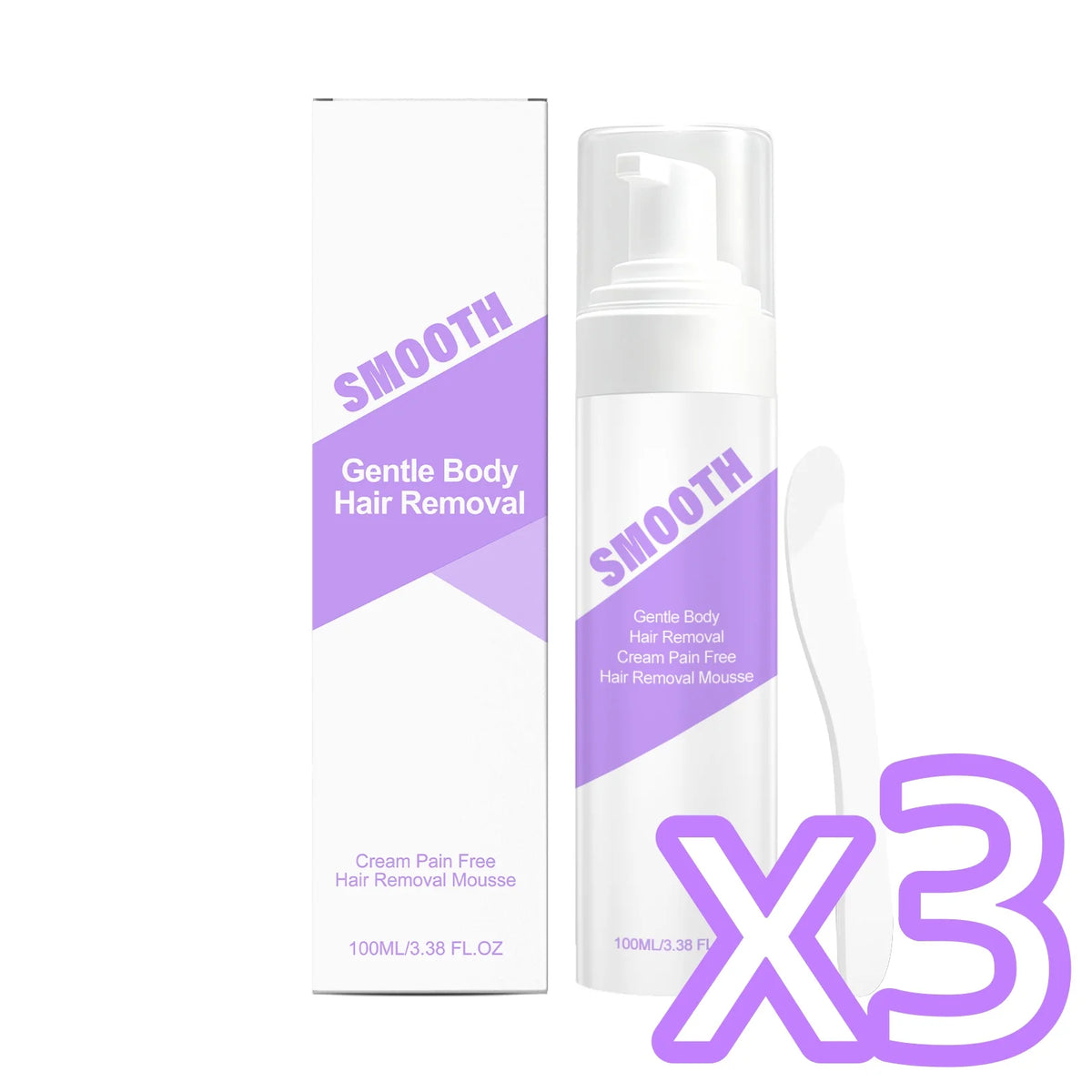 Hair Removal Mousse For Underarm Body Leg Sensitive Skin Fast-Acting Gentle Depilatory Soothing Painless Hair Removal Cream Set