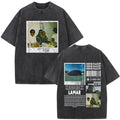 Kendrick Lamar To Pimp A Butterfly Graphic Vintage Washed T-shirts Men Fashion Hip Hop Retro Short Sleeve T Shirt Streetwear