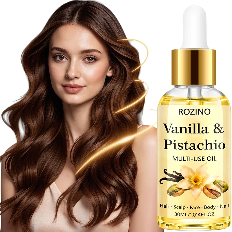Rozino Multi-Purpose Moisturizing Care Oil, with a Light Texture That Is Easily Absorbed, Can Nourish Dry Skin and Soothe Tight, Dry Skin. Can Be Used for Facial, Body, and Hair Care, One Bottle Meets Multiple Moisturizing Ne