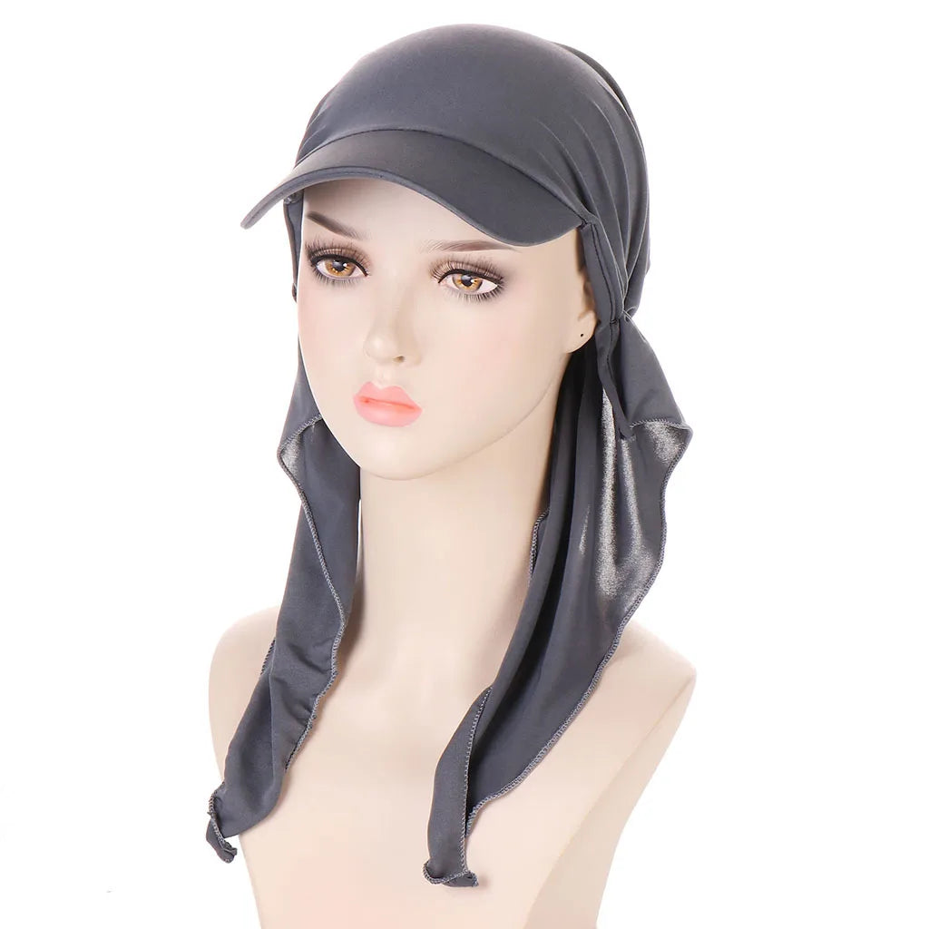 Soft Modal Inner Hijab Caps Muslim Stretch Turban Cap Islamic Underscarf Bonnet Hat Female Headband Turbante baseball cap