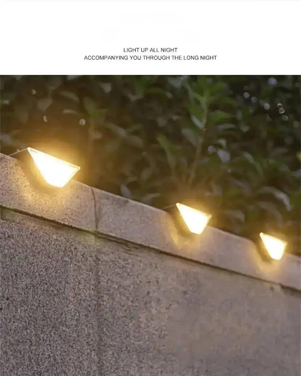 1-16PCS Solar Lights for Outdoors Stair Lamps Warm White LED Step Light, IP65 Waterproof Steps, Garden, Walkway, Stairs Path