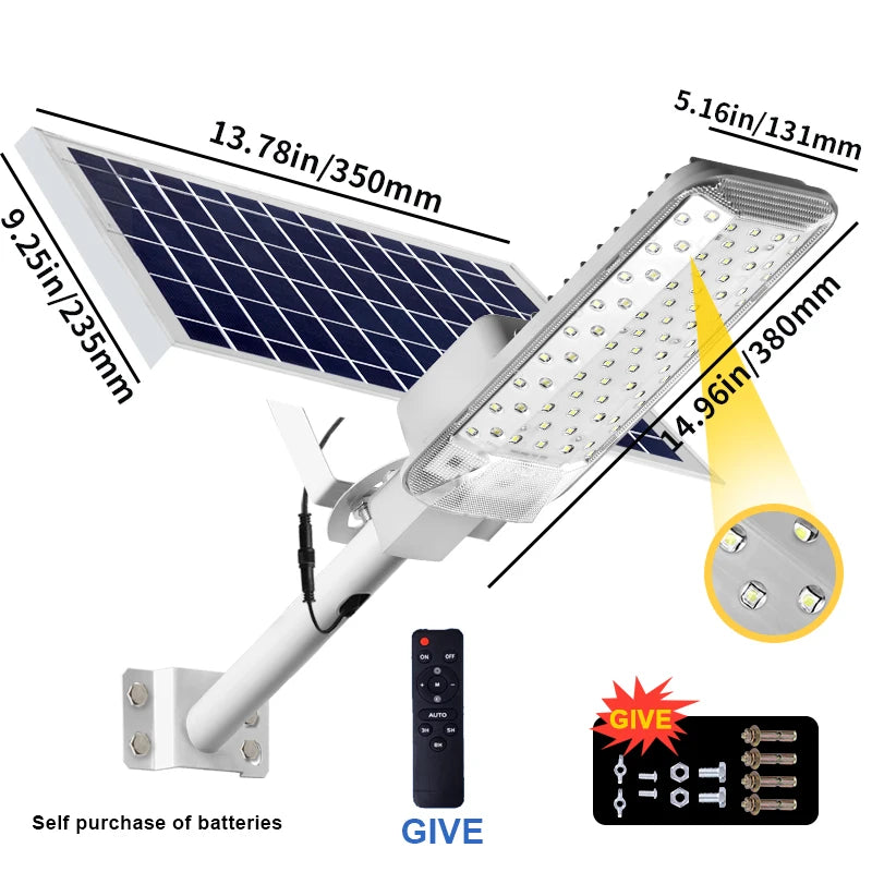 2/1 Pack High Power Solar Street Light Waterproof 6500K Split Solar Wall Light, Suitable For Garden Yard Garage
