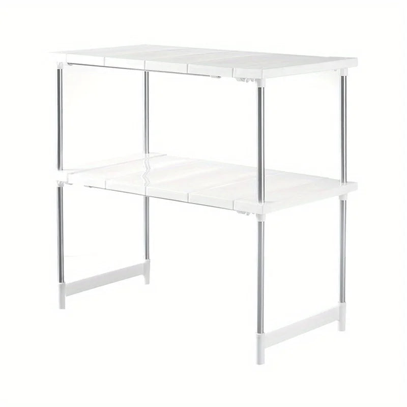 Kitchen Counter Shelves, Cabinet organizers and Storage, Pantry Storage Shelf Organizer, Kitchen Cabinet Organizer, White