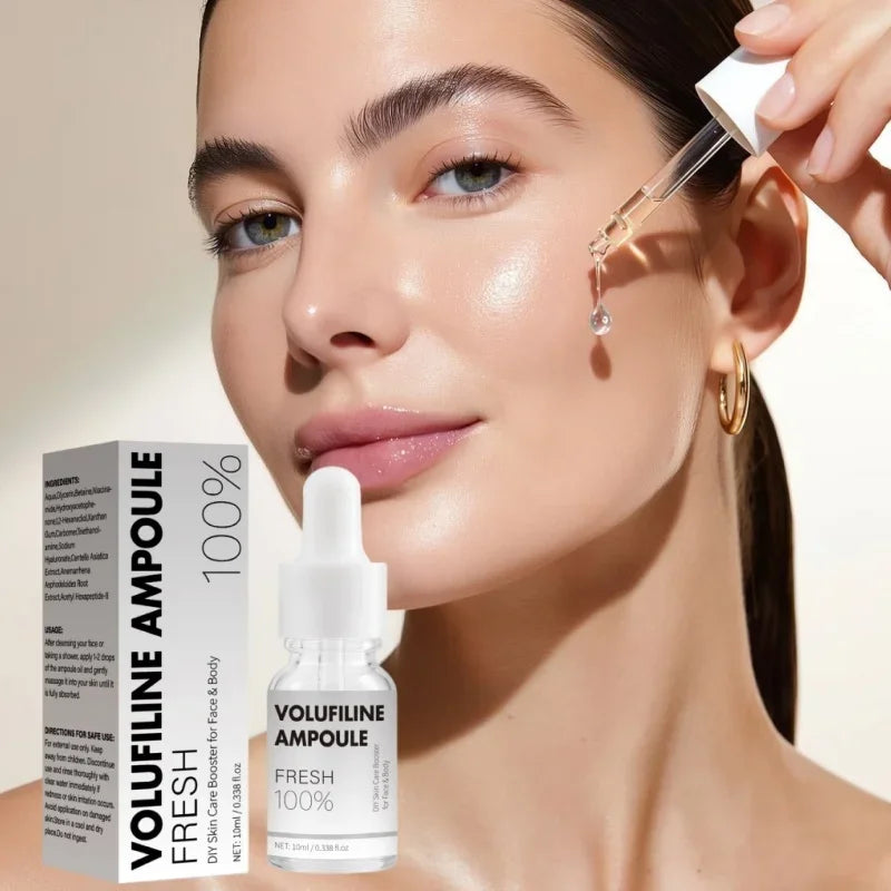 Volufiline Asiatica Ampoule 10ml Plumping Soothing Facial Serum Hydrating Moisturizing Essence Gentle Daily Skin Care Ampoule