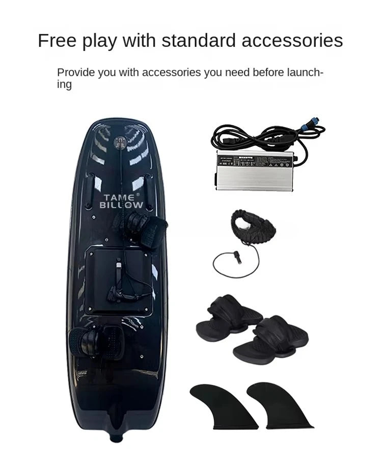 Carbon Motorized Electric Surfboard, 50km/h Fast Speed, Single Rider Max 150KG, Custom Color Offshore Water Jet Surf Equipment