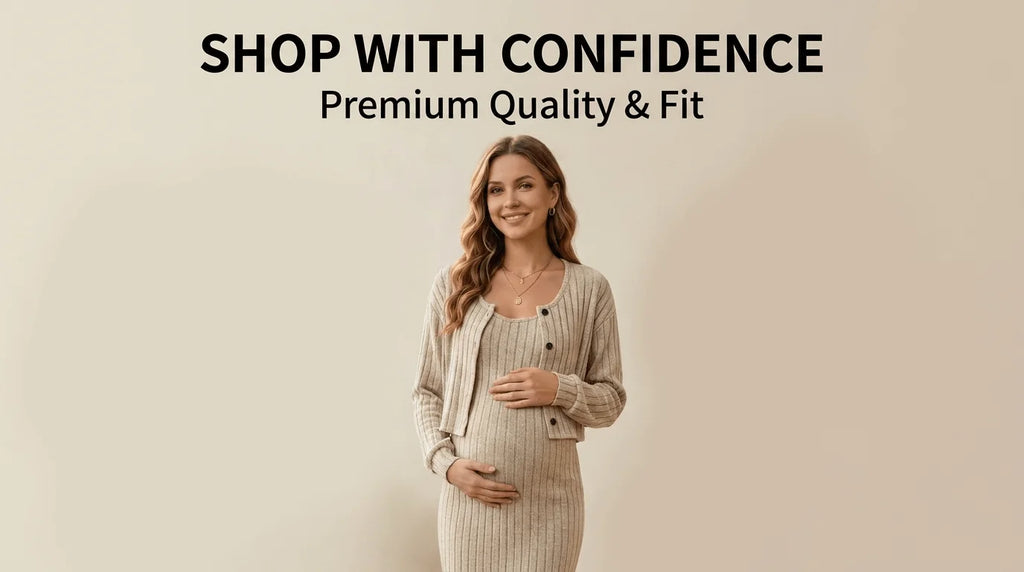 2-piece set, maternity sweater, dress, top set, autumn and winter long dress, long sleeve, casual and comfortable maternity wear.