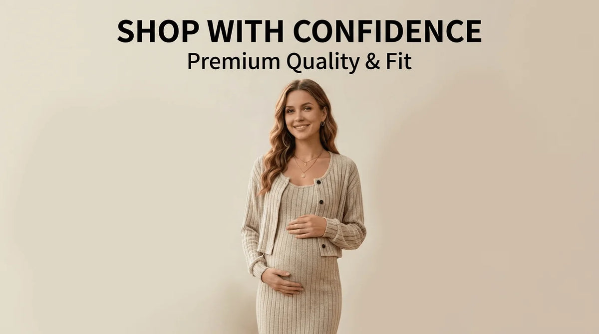 2-piece set, maternity sweater, dress, top set, autumn and winter long dress, long sleeve, casual and comfortable maternity wear.