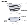 Multi-function folding storage basket large capacity dirty clothes basket cat dog pet bath basin toy home storage sorting box