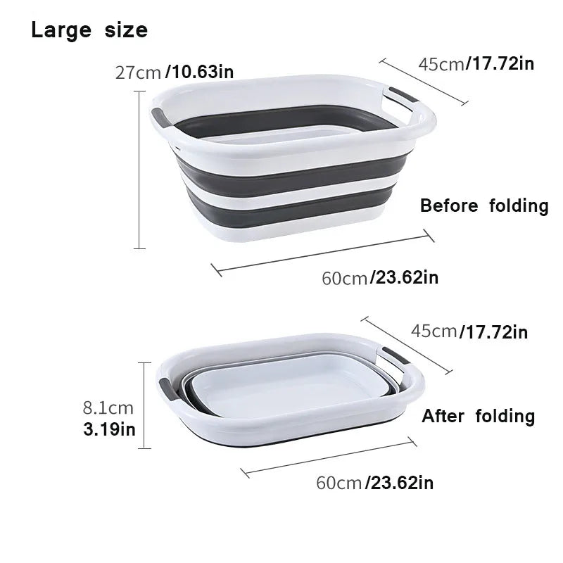 Multi-function folding storage basket large capacity dirty clothes basket cat dog pet bath basin toy home storage sorting box