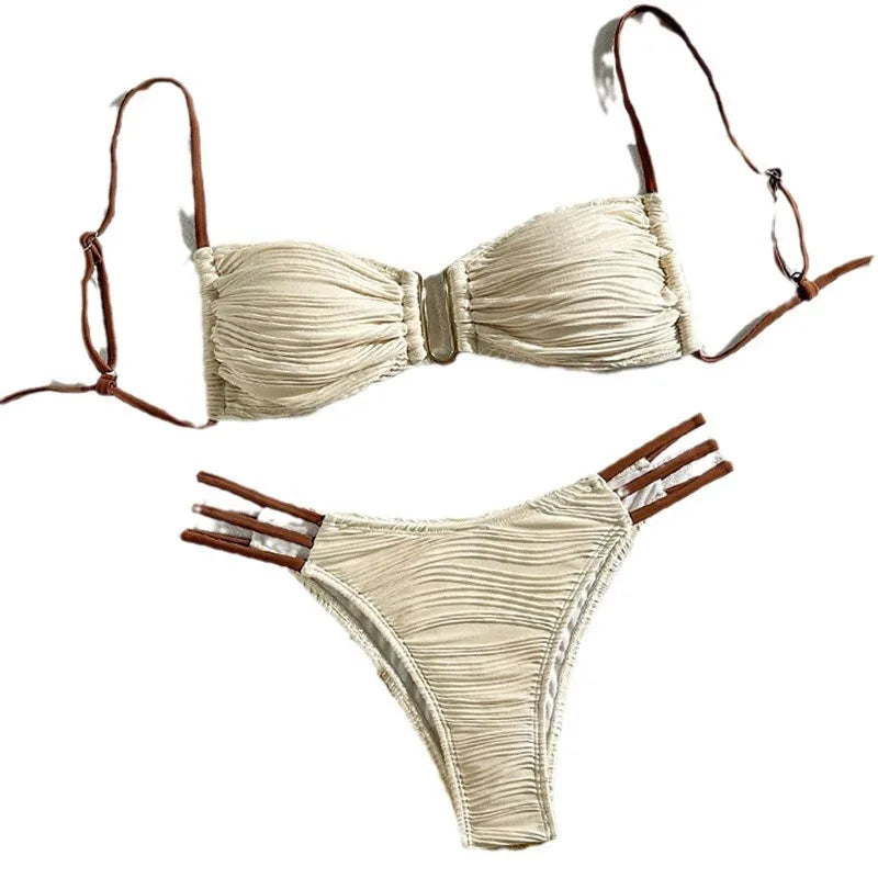 Women's 2026 Brazilian Bikini Set, Sexy Push Up Two Piece Swimsuit Summer Beach Pool Bathing Suit