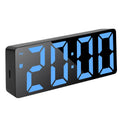 Modern LED Mirror Alarm Clock, Electronic Digital Clock, RGB Silent Non-ticking, Modern Bedroom Dorm Decor
