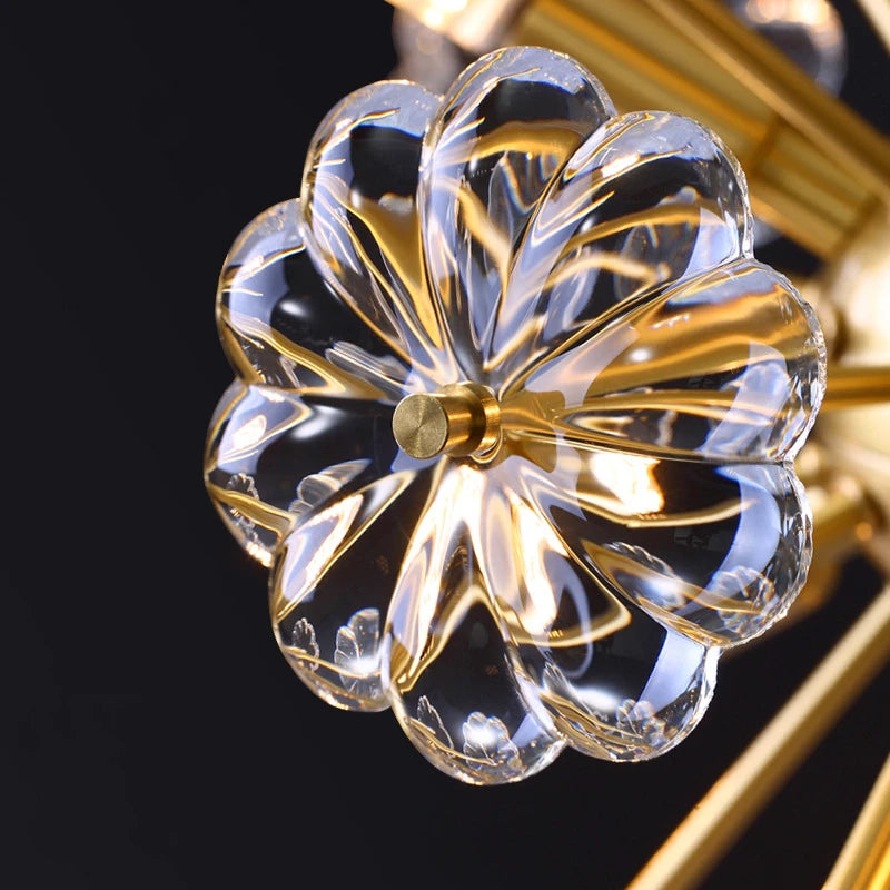 Postmodern Flower ceiling light Luxury scandinavian lamp Bedroom Study Room Living Room Dining Room girls room ceiling lamp