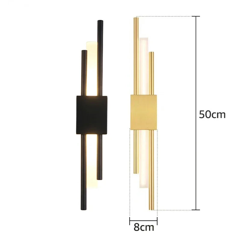 Led Wall Lamp Nordic Indoor Lighting Bathroom Wall Sconces Light Fixture Living Room Corridor Bedroom Decoration Led Wall Light