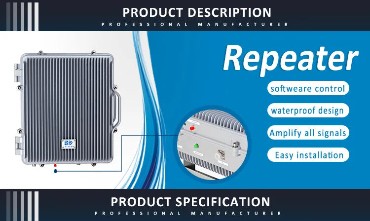 2g 3g 4g 10W 20W 40dBm Triple Band Selective customizable Digital mobile signal booster repeater