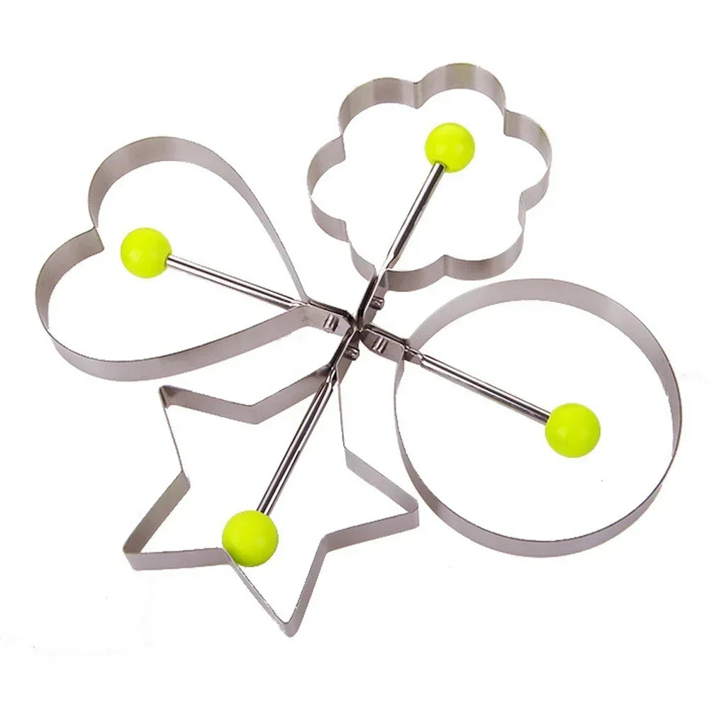 1/4/5PCS Stainless Steel Egg Rings Mold  Non-stick Round Pancake Omelette Shaper  Breakfast Baking Cooking Kitchen Gadgets