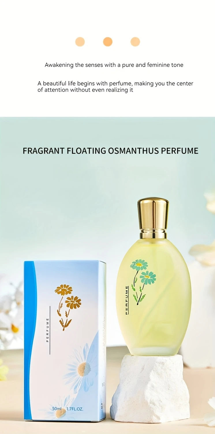 50ml Perfume With Long-lasting Fragrance Fresh And Light Rose And Jasmine Scent Holiday And Birthday Gift For Men And Women