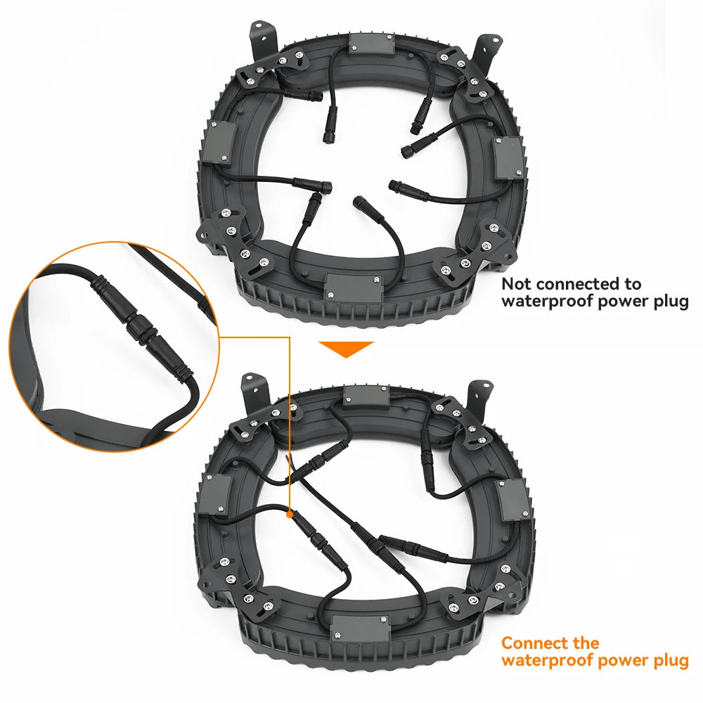 1/5 Packs LED Lawn Spotlight Tree Hugging Light 220V Outdoor IP65 Landscape Decor Light Garden Path Courtyard Sidewalk Patio