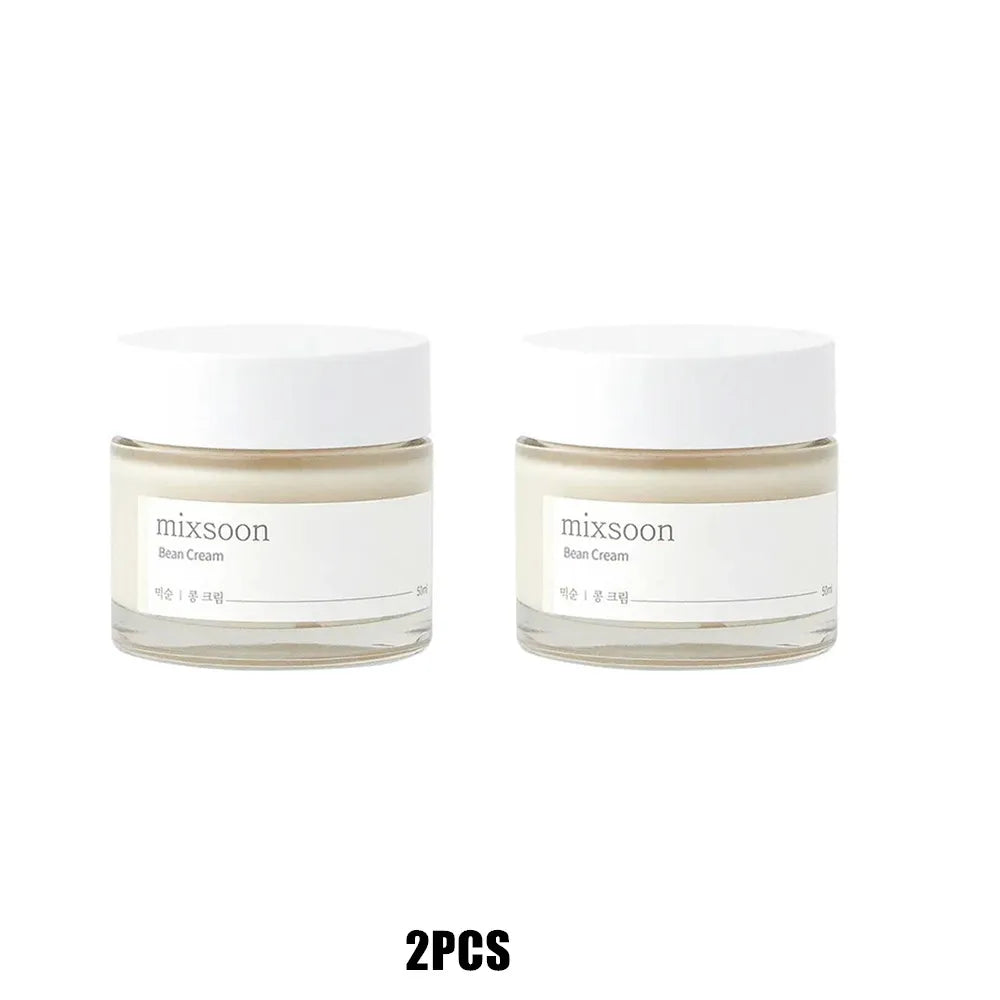 Mixsoon Bean Essence & Cream - Repair Damage Anti-aging Fade Spots Thick And Moist Moisture Mild and Smoothing Korean Skincare