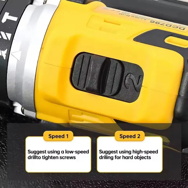 Dewalt DCD796 13mm Brushless Impact Electric Drill Multifunctional Cordless Screwdriver Rechargeable 20V Battery Power Tools