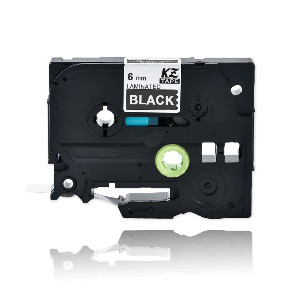 1Pcs 335 Compatible Brother 325 315 tze 335 tze 325 white on black 9/12mm Label Tape for Brother p touch PTH110 PTD210 Label Mak