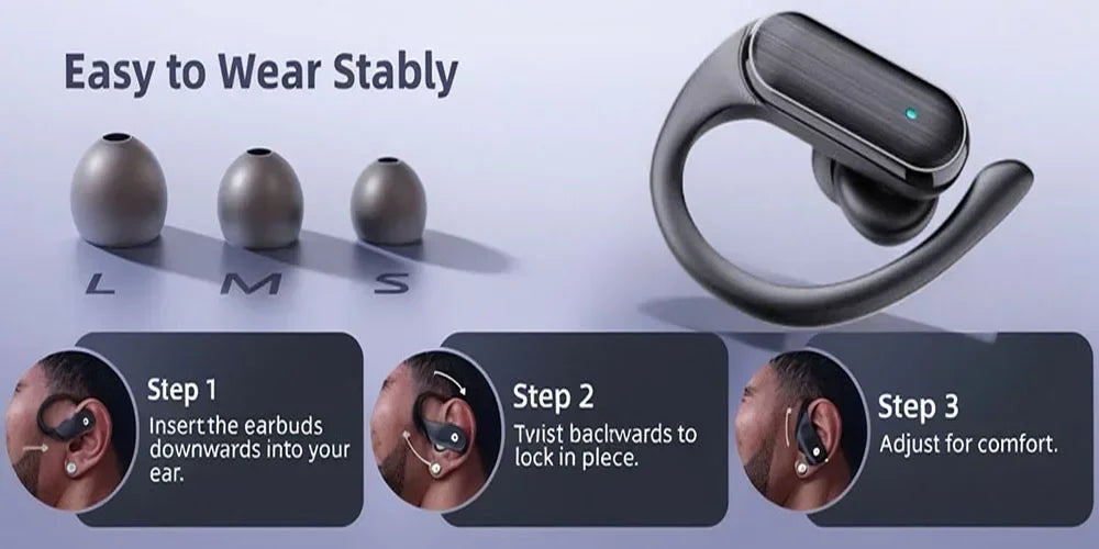A520 Wireless Earphones Mini Lightweight Bluetooth Touch Earbuds Clear Stereo Audio Sweat Resistant Daily Sports Headset