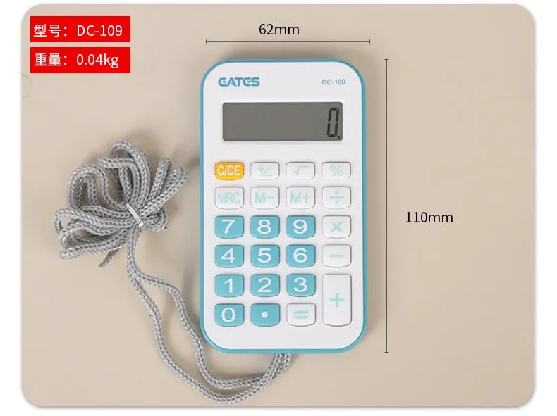 Student Calculator Simple Design Basic Calculator High Sensitivity Button Portable Calculator Student Stationery Supplies