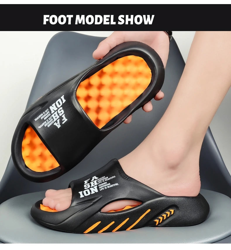 Big Size 48 Summer Massage Slippers For Women Men Indoor Outdoor Shoes Anti-slip Couples Home Bathroom Slides Beach Sandals
