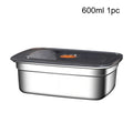 Food Storage Container Airtight Leakproof Lunch Box Freezer Microwave Safe Metal Meal Prep Box Refrigerator Food Keeper with Lid