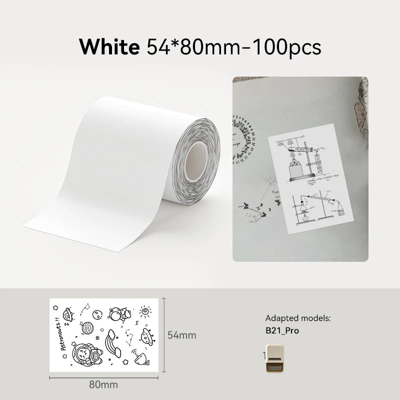 300dpi Portable Niimbot B1 PRO Wireless Label Printer Adhesive Sticker Labeling Machine DIY 20-50mm Labels Maker for Office Home