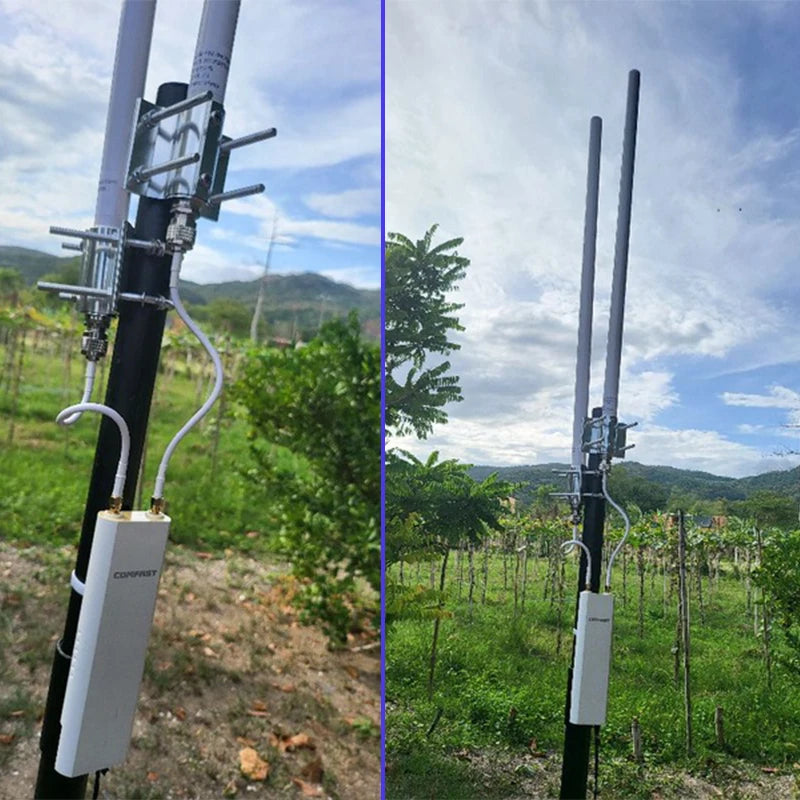 Dual Band Omni Antenna, High-gain, Wireless, Wavlink Ac600, Comfast Rocket M2, Outdoor, 5GHz, 2.4G, 5.8GHz with Cable