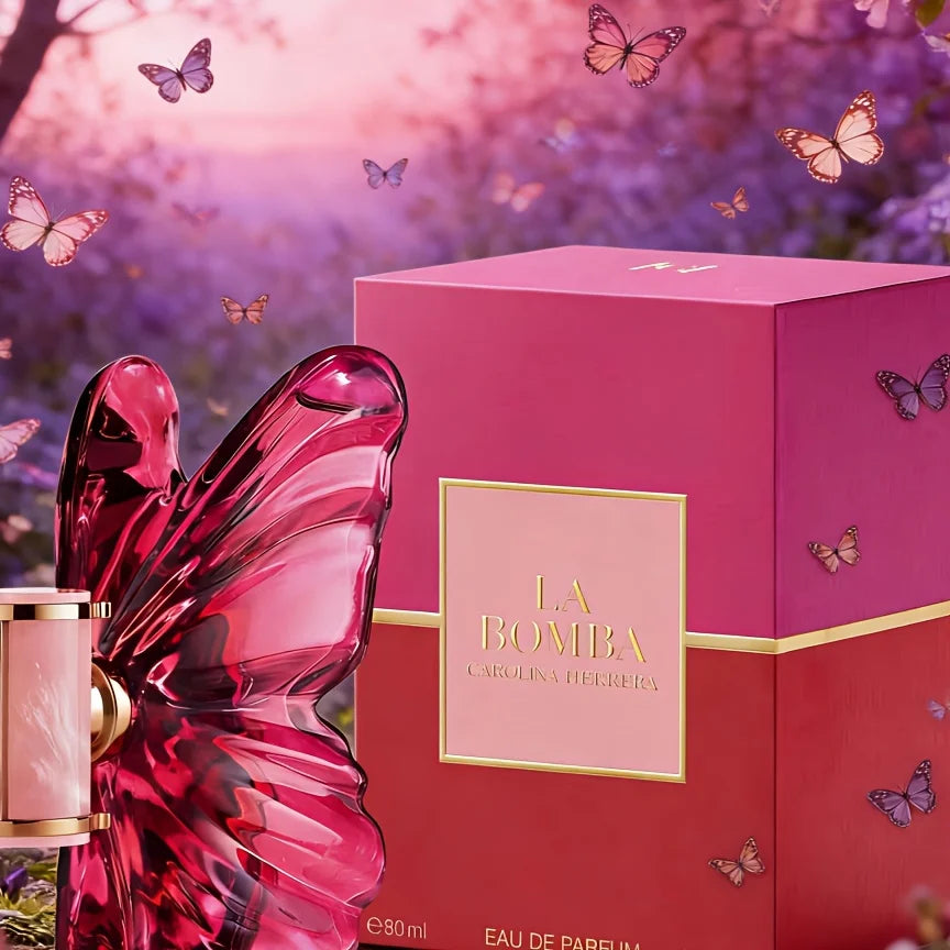 Charming perfume La-Bomba Women's perfume spray, 2.7oz80ml flower fragrance, fruit fragrance, amber tone, high class, elegant and unique, perfect choice for gifts