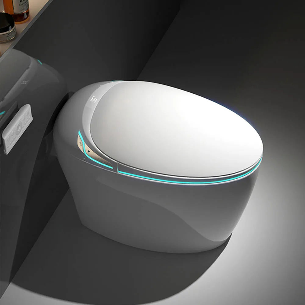 Sanyipace Smart Toilet and Bidet 110V 1000g MaP Auto Flushing Build in Tank Instant Hot Water Warm Dryer Elongated Toilet with ADA Comfort Height Toilet