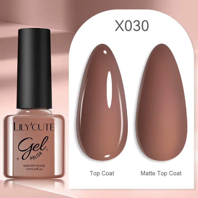 LILYCUTE 7ml Gold Coffee Cat Magnetic Gel Nail Polish Autumn Winter Nails Ultra Shine Moonlight Semi Permanent UV Gel Soak Off