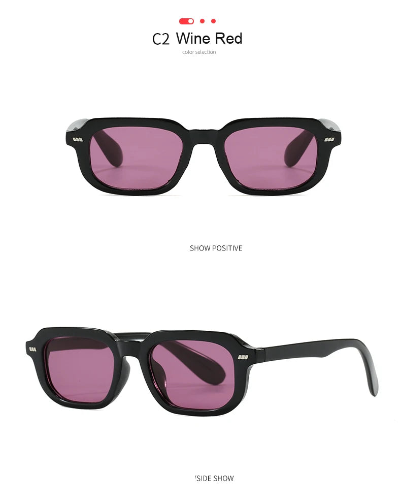 Classic Small Square Sun Glasses Women Men High Quality Sunglasses Travel Driving Candy Color Shades UV Protective Glasses