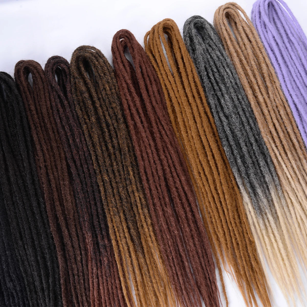 Dreadlock Extensions Handmade Crochet Hair Synthetic 24 36 Inches Dread Extension Crochet Braids For Women Dreadlocks Hair