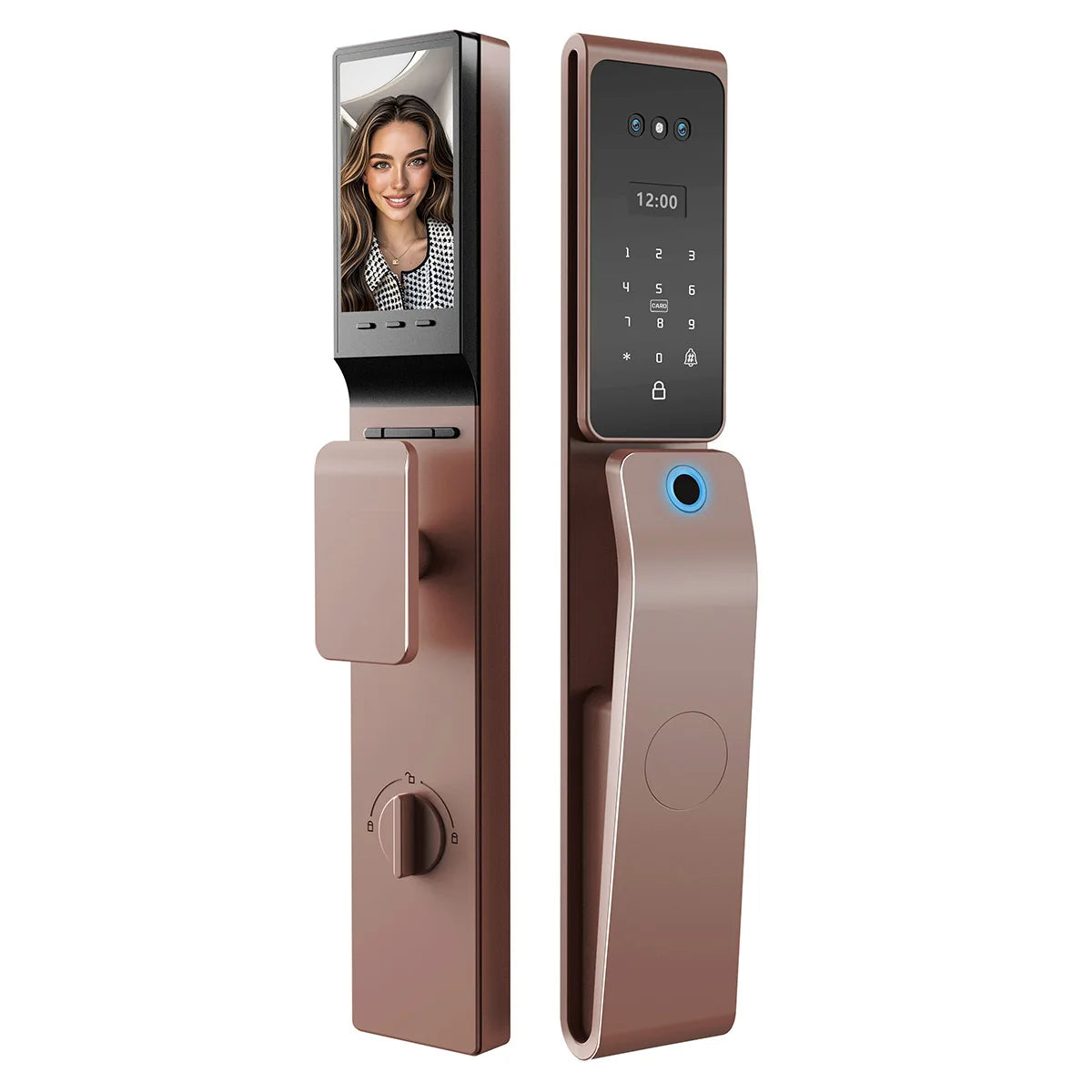 Waterproof App Smart Real Time Video Call Digital  3D Face Recognition Smart Biometric Fingerprint Digital