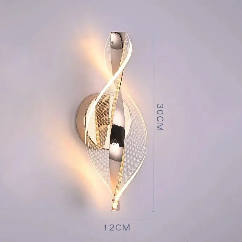 Nordic LED Wall Lamp  Living Room  Indoor Lighting Originality Lamps Home Decoration Aisle Modern LED Acrylic Bedside Wall Light