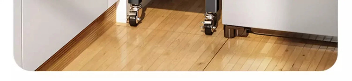 Multi-functional Kitchen Shelf Floor-to-ceiling Shelf Locker Microwave Pot Oven Cabinet Storage Rack with Cabinet Door