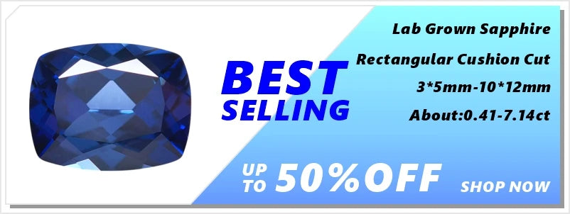 ABCLab Grown Sapphire Royal Blue Color Multiple Cuts Available Gems For Jewelry Setting&Custom Design Selectable Certificate
