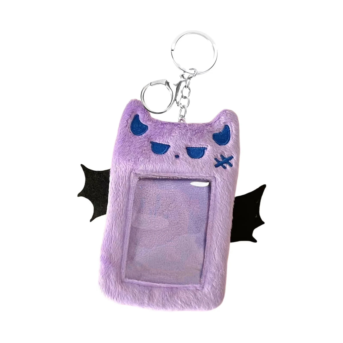 Cartoon Devil Plush Photocard Case Photo ID Credit Band Card Holder Card Case Students Idols Photos Protective Cover