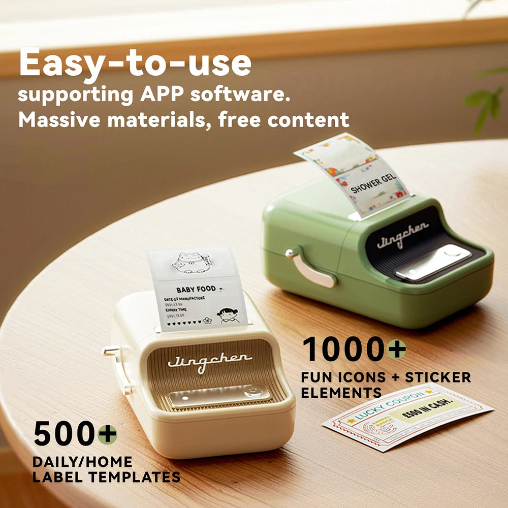 NIIMBOT B21/B1 Portable Thermal Printer 1500mAh Wireless Sticker Printer With Self-adhesive Labels For Barcode Clothing Jewelry