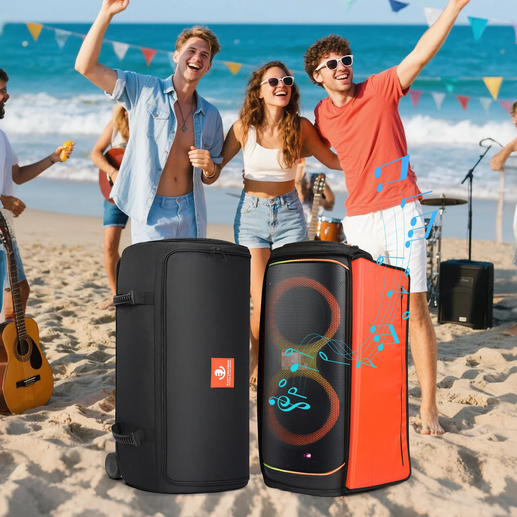 For JBL Partybox 720 Portable Speaker Dust Case With Mic Pocket Double-Sided Mics Storage Bag Anti-Slip Cover Speaker Accessory