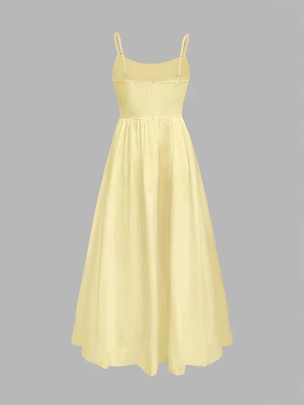 Elegant Directed Pure Color Sleeveless Chic Strap Dress Fashion Minimalist Design Casual Comfortable Fit Female Vestidos