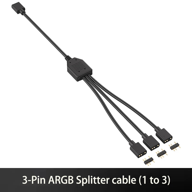 5V 3pin ARGB Controller To SATA Power Supply Mini RGB Controller For Computer Case ARGB Fans, Coolers, LED Stripes, Etc.