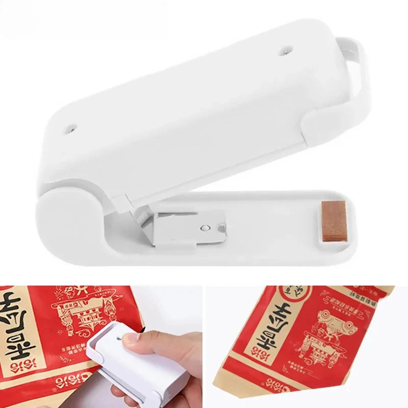 Portable Vacuum Food Sealer Plastic Bag Mini Packaging Machine Handy Sticker And Seals for Food Storage Snack Vacuum Sealer