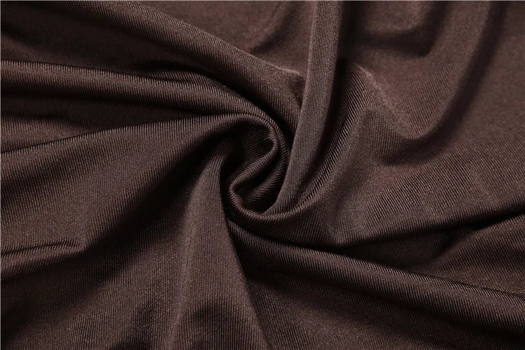 Sisterlinda Elegant Shoulder Padded Dress Women Turtleneck Ruched Sexy Classic Office Commute Simple Peach Hip Slim Mini Bodycon