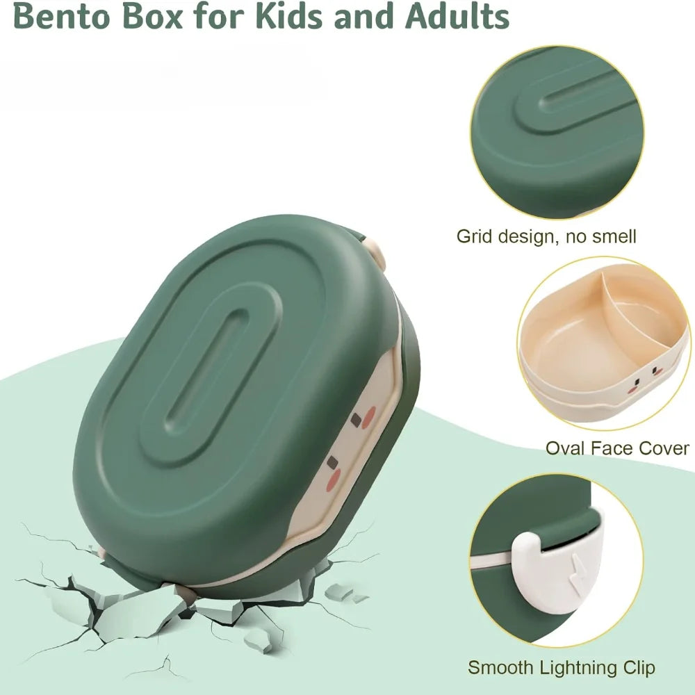 Plastic Bento Box with 1 Compartment Cold Heat Insulated Lunch Storage Box Kids School Bento Box Food Prep Container 27Oz